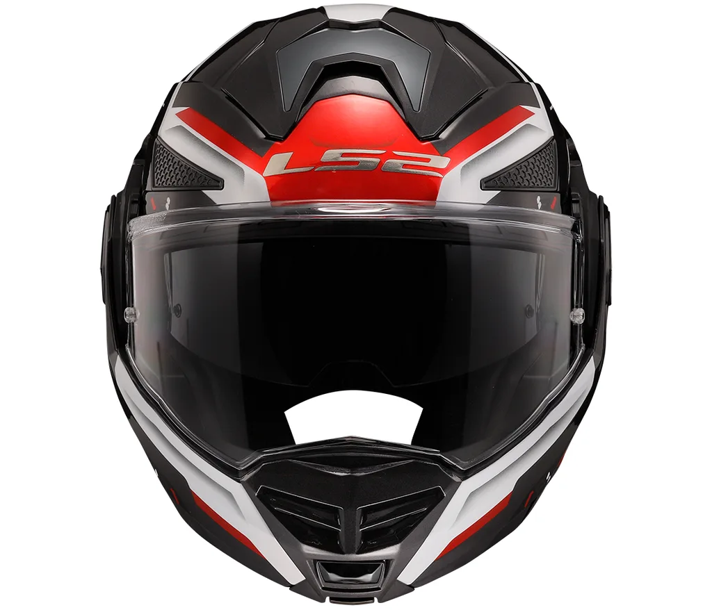 LS2 překlopná moto přilba ADVANT X SPECTRUM BLACK WHITE RED-06