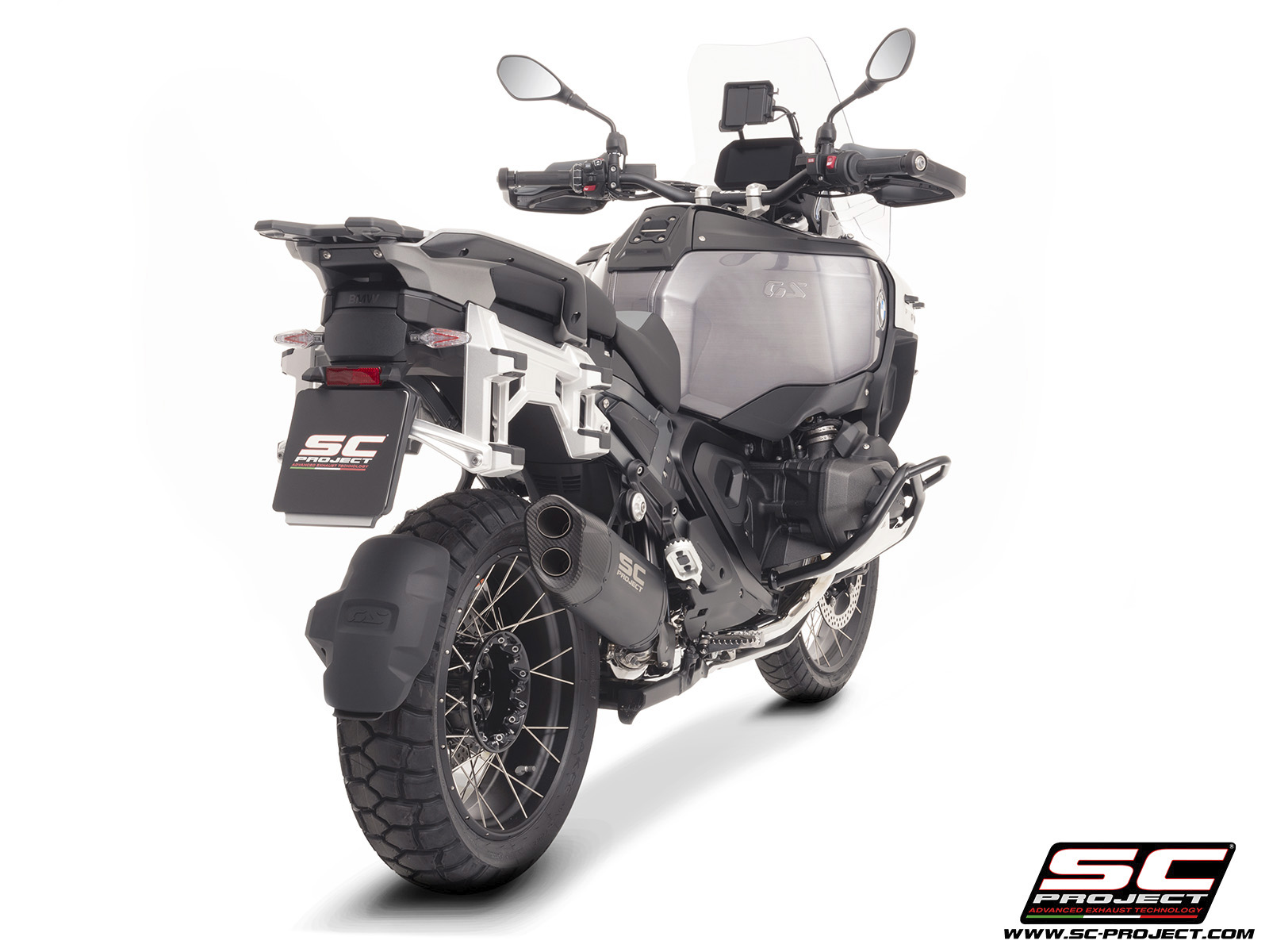 SC-PROJECT titanový výfuk matně černý Adventure-R BMW R 1300 GS Adventure 2025 E5+