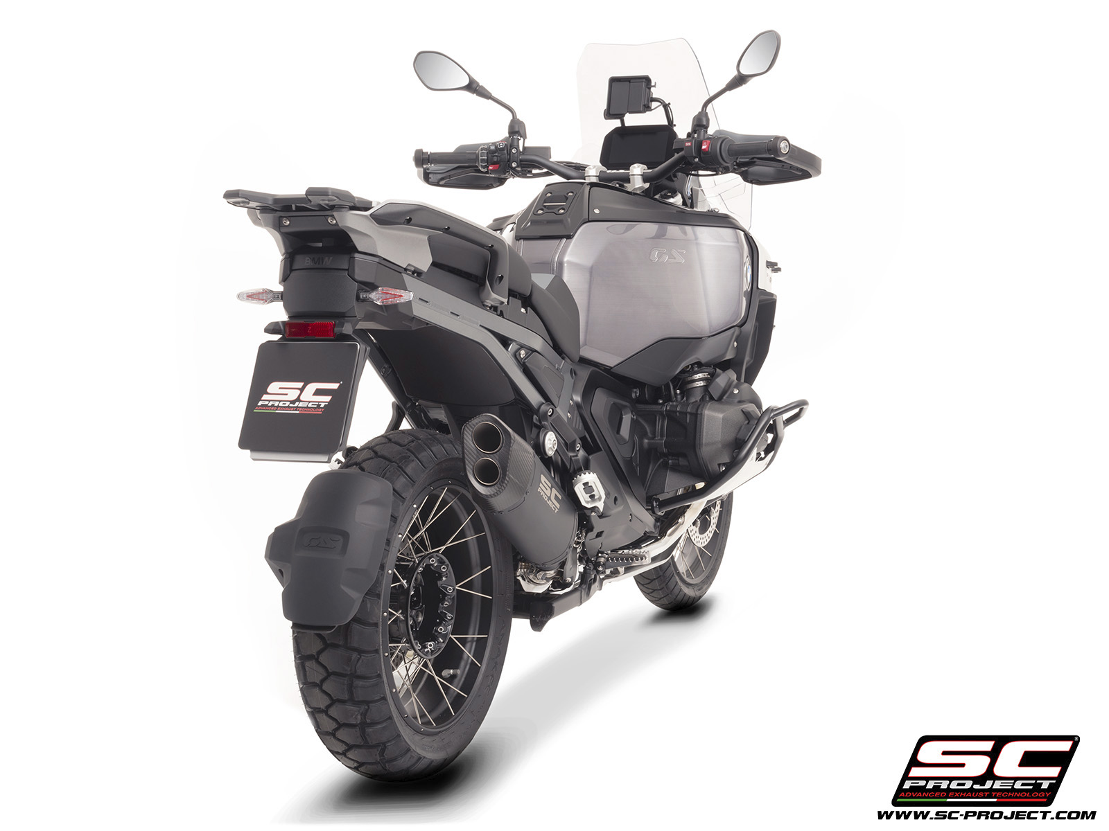 SC-PROJECT titanový výfuk matně černý Adventure-R BMW R 1300 GS Adventure 2025 E5+