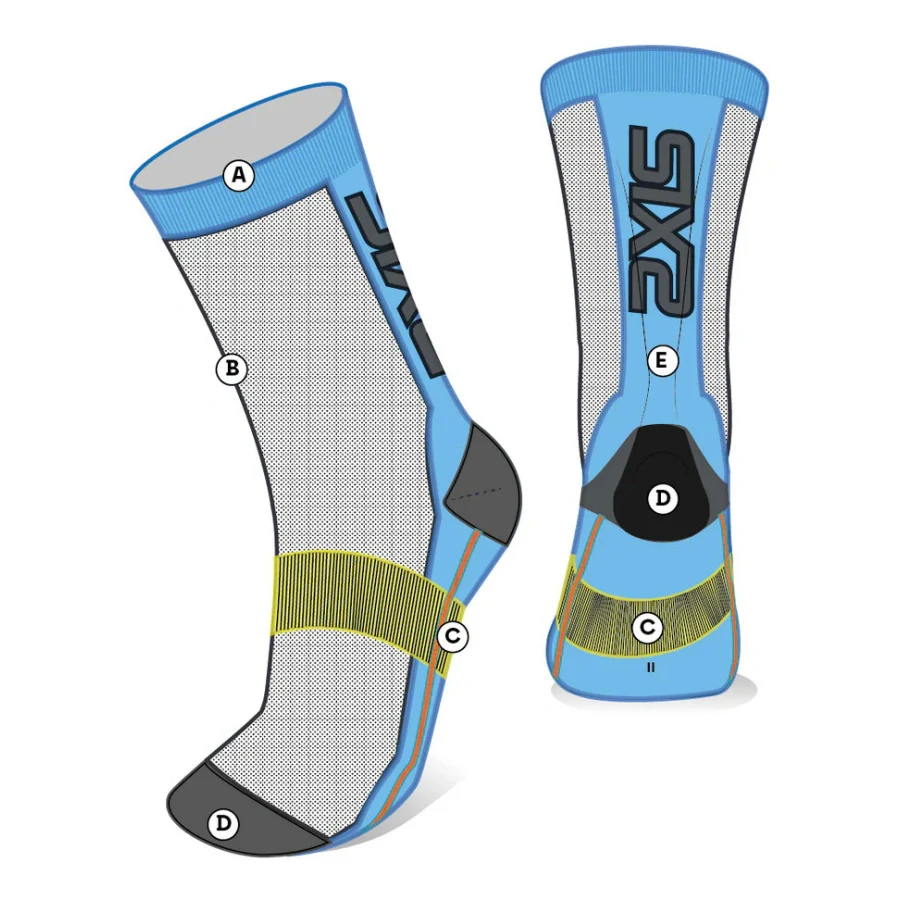 SIXS SHORT LOGO V2 ponožky army/černá