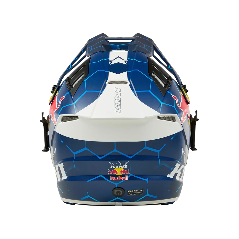 Moto helma KINI Red Bull EXC Helmet 1.0 modrá/bílá