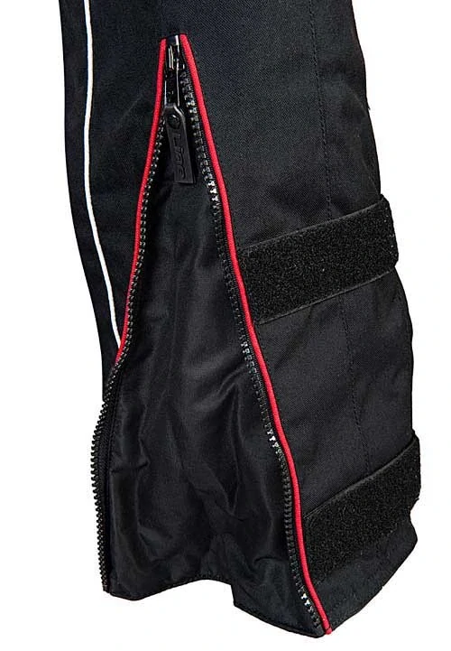 MBW Dámské textilní moto kalhoty EVELIN red 