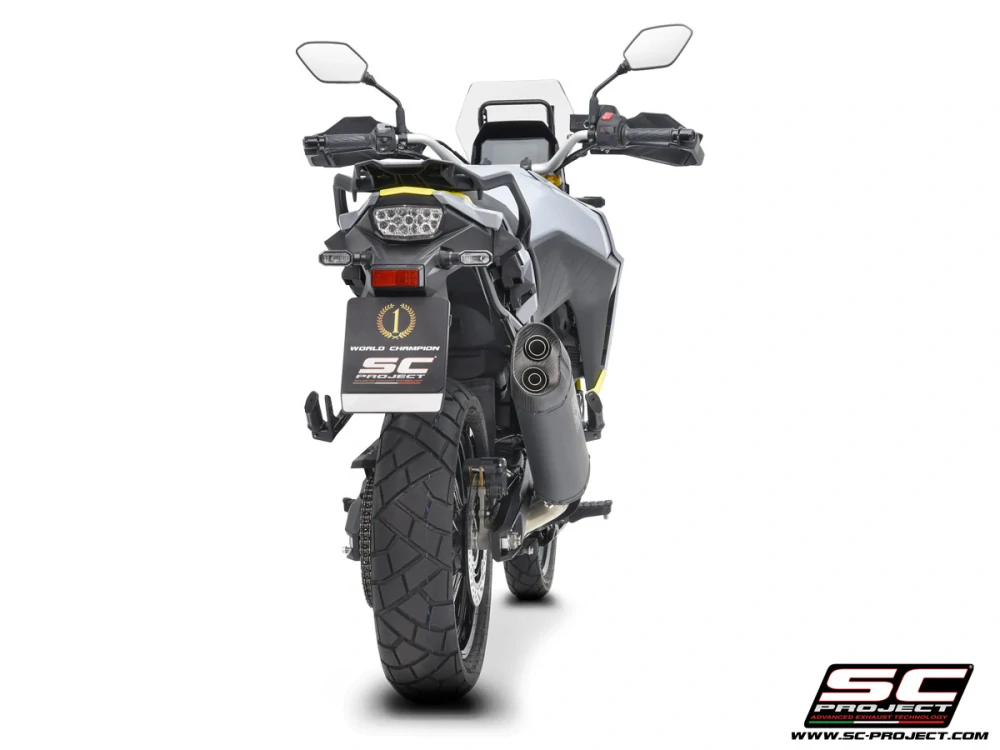 SC-PROJECT Titanový výfuk Adventure, matně černý, Suzuki V-STROM 800DE / 800SE (23-25) E5