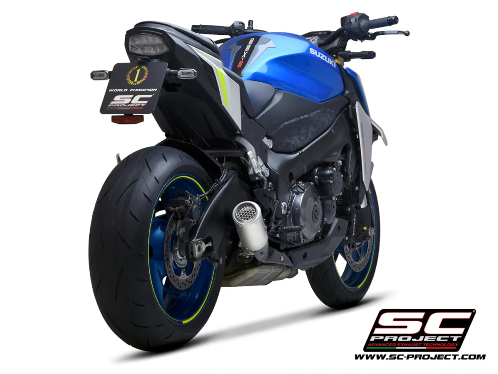 SC-PROJECT Titanový výfuk CR-T s mřížkou proti kamenům Suzuki GSX-S1000 (21-25) E5