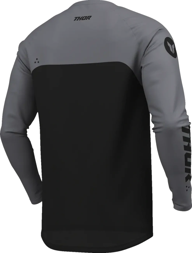 Pánský moto dres THOR Ridemode Menace Jersey černá/šedá