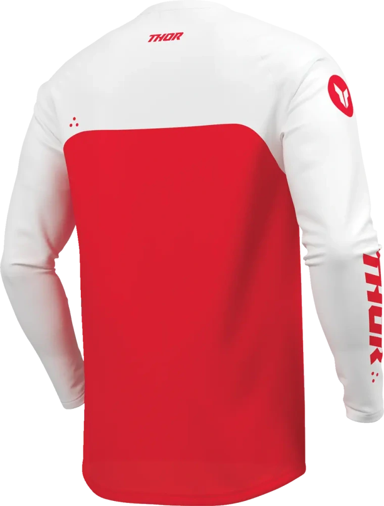 Dětský moto dres THOR Youth Ridemode Menace Jersey červená/bílá
