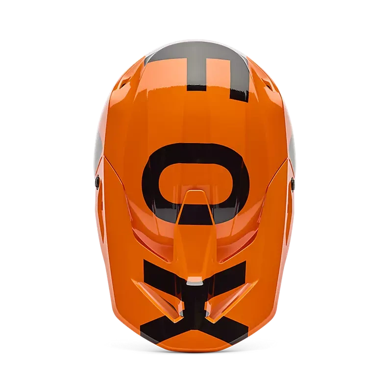 Pánská moto helma FOX V1 Shield fluo oranžová