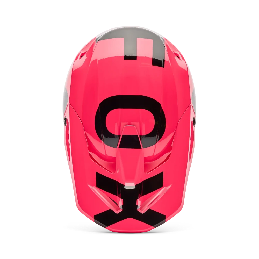 Dámská moto helma FOX V1 Shield růžová