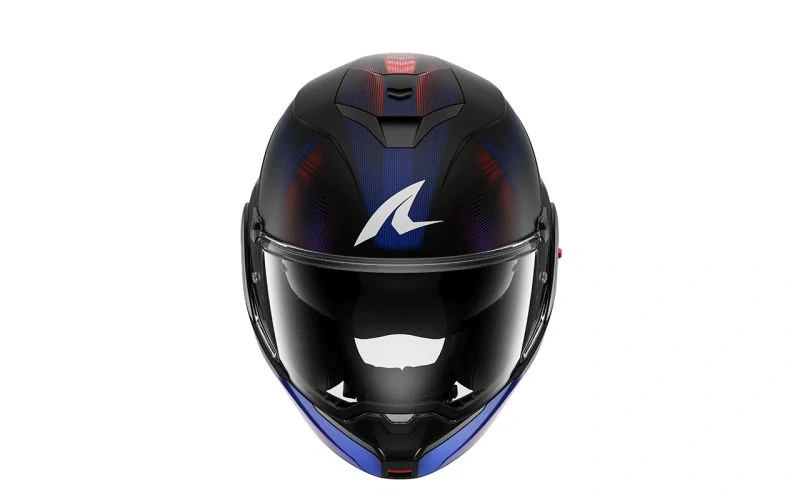 SHARK překlopná přilba OXO SPEED-TECH MAT černá červená modrá