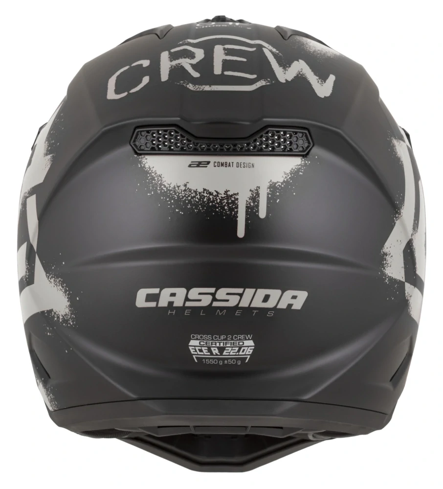 CASSIDA Motokrosová přilba Cross Cup 2 Crew černá matná písková