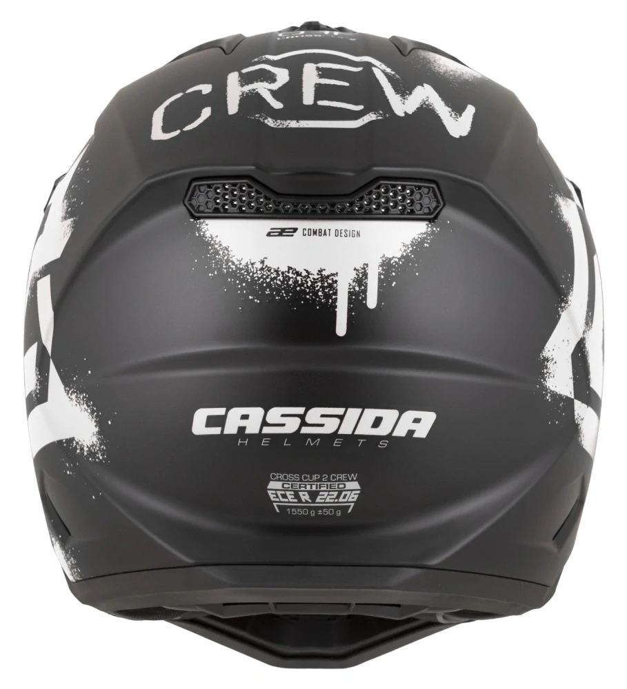 CASSIDA Motokrosová přilba Cross Cup 2 Crew černá matná bílá