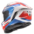 LS2 integrální přilba FF818 STORM III KOMAI White Blue Red