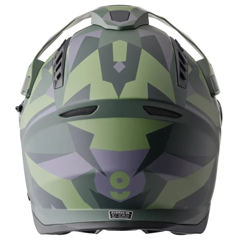 GMS enduro přilba ADVENTUS CAMO matně zeleno-černo-maskáčová