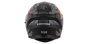 CASSIDA přilba Orbit Strix (červená/šedá/bílá/černá)