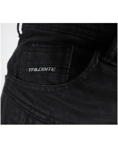 TRILOBITE pánské kalhoty PARADO DOUBLELAYER AAA SLIM FIT černé
