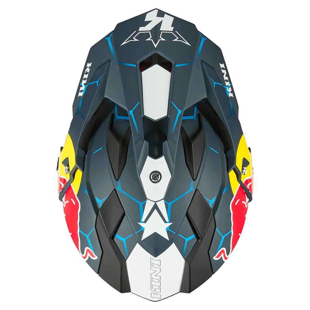 KINI moto helma ADV KINI Red Bull modrá/bílá