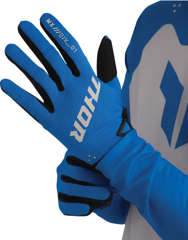 Moto rukavice THOR Ridemode Static Gloves modrá