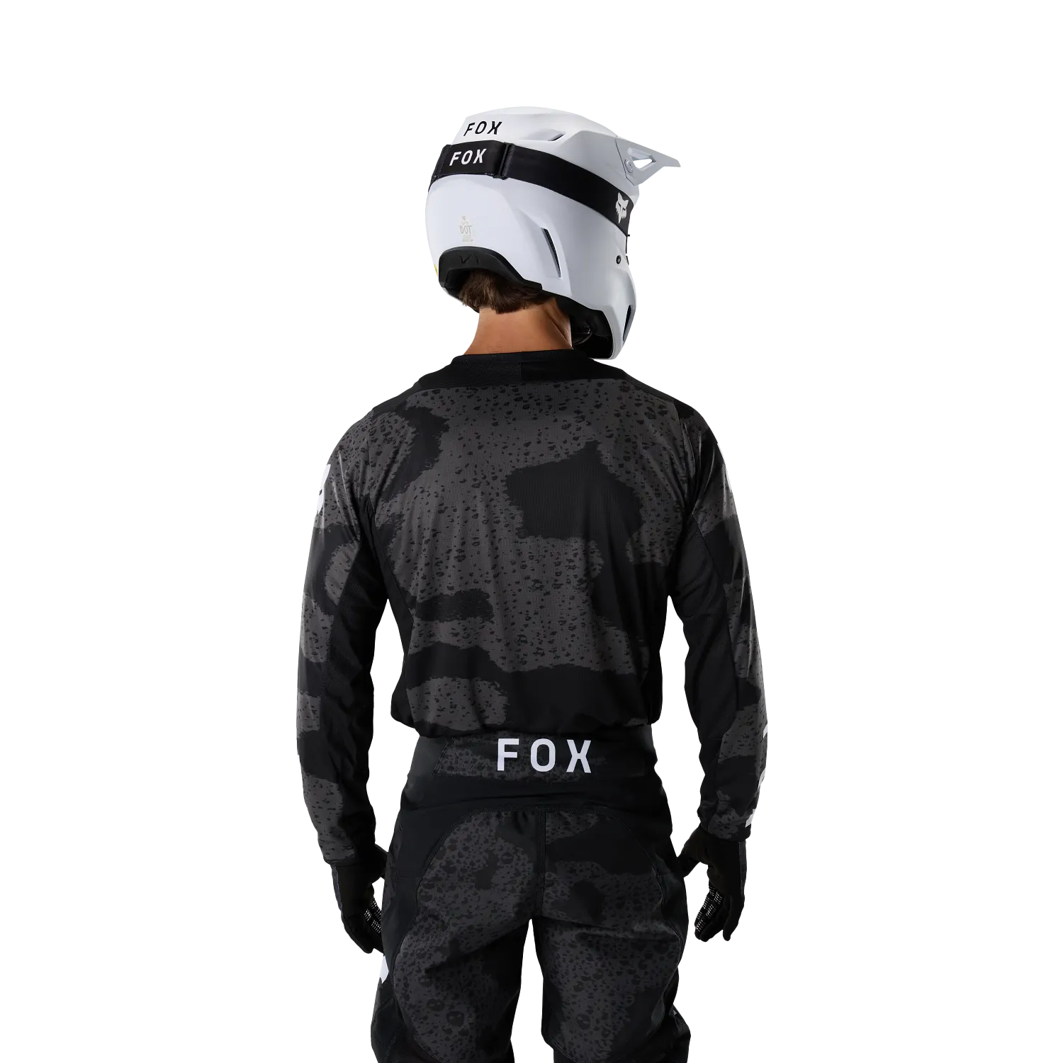 Pánský moto dres FOX 180 Bnkr Jersey černá/camo