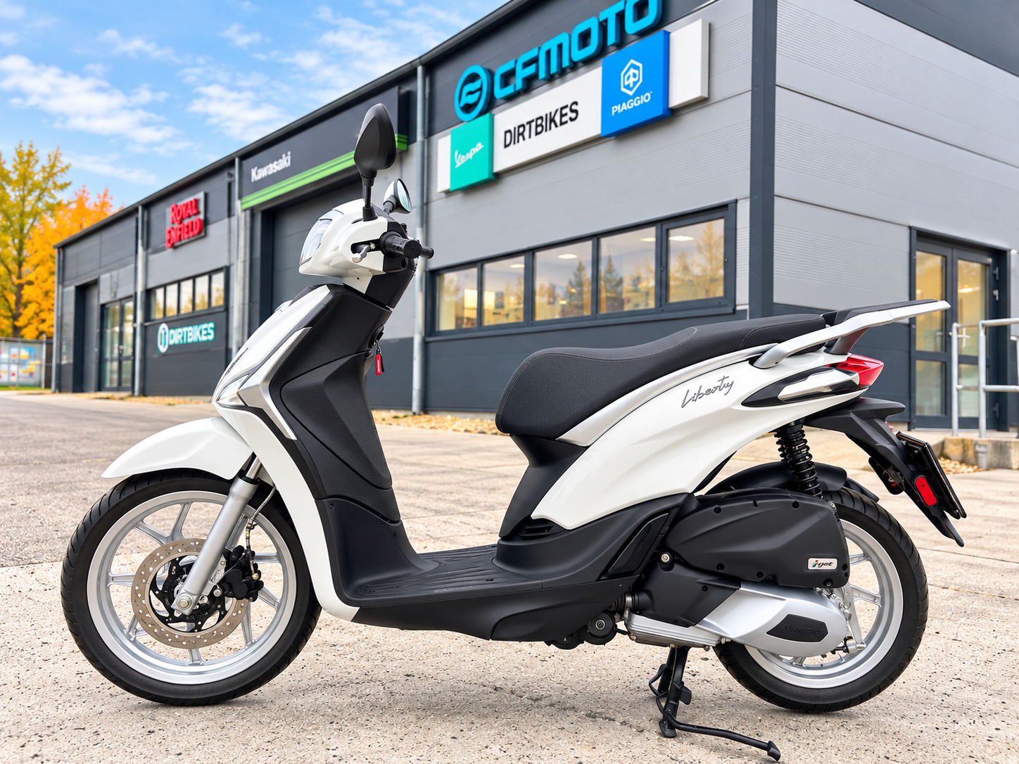 Piaggio Liberty 125 E5+ ABS Bianco Luna - Předváděcí