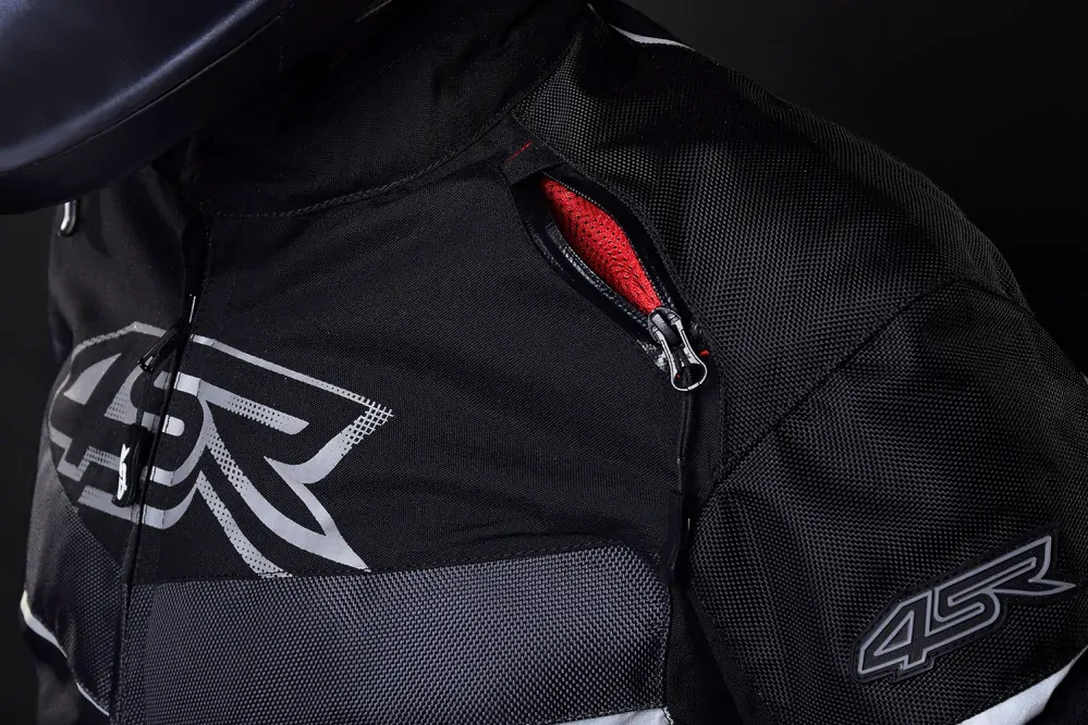 4SR Pánská textilní moto bunda Young Gun Shadow černo šedá