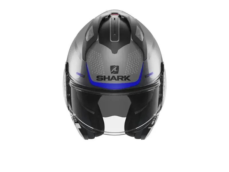   SHARK Překlopná moto přilba EVO GT ENCKE barva matná/modrá/šedá