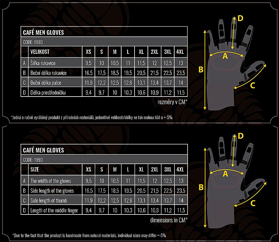 TRILOBITE pánské rukavice 1942 Café dark blue 