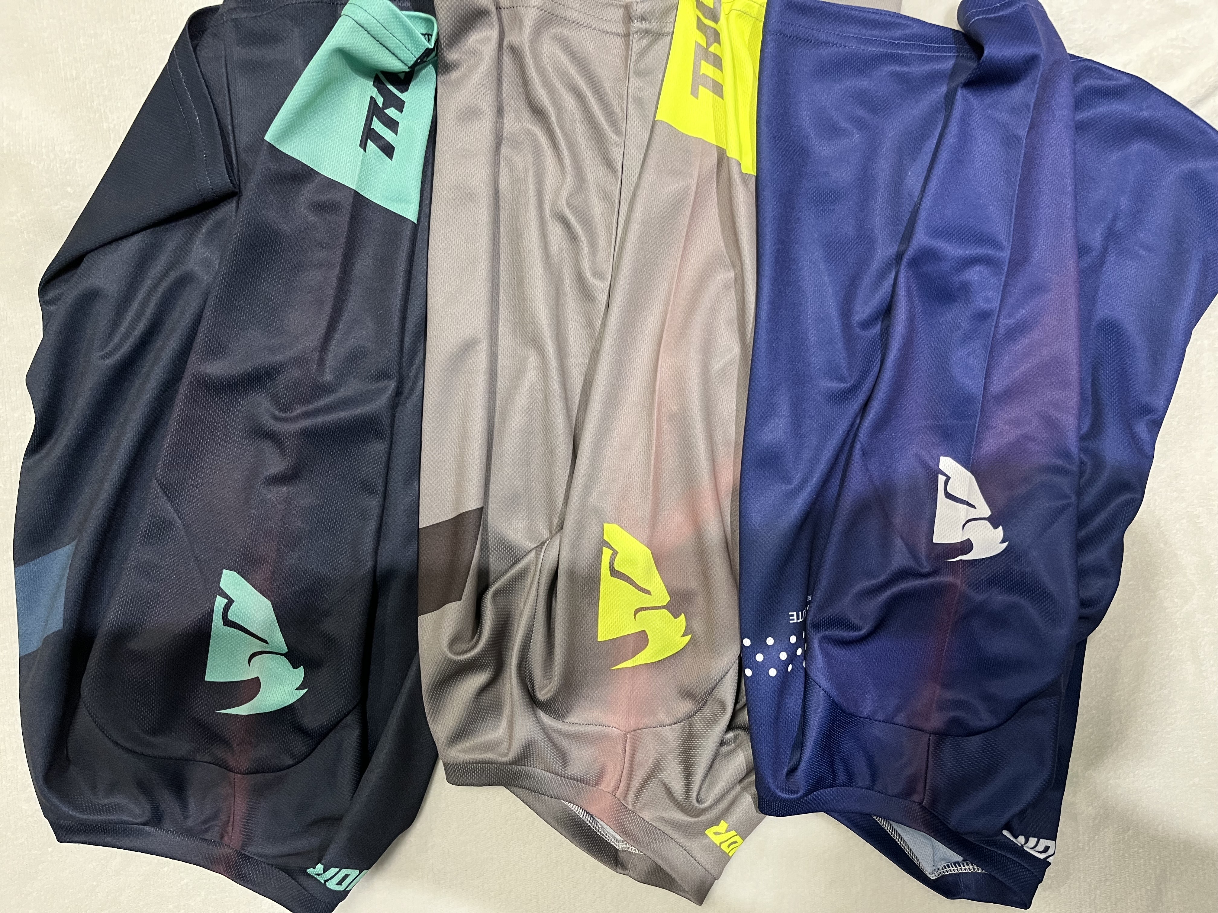 THOR dětský dres SECTOR BIRDROCK šedá/žlutá 