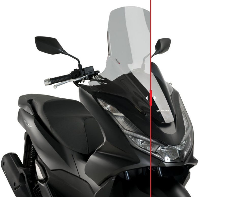 Plexi štít PUIG TOURING kouřové pro HONDA PCX 125 2021-2024
