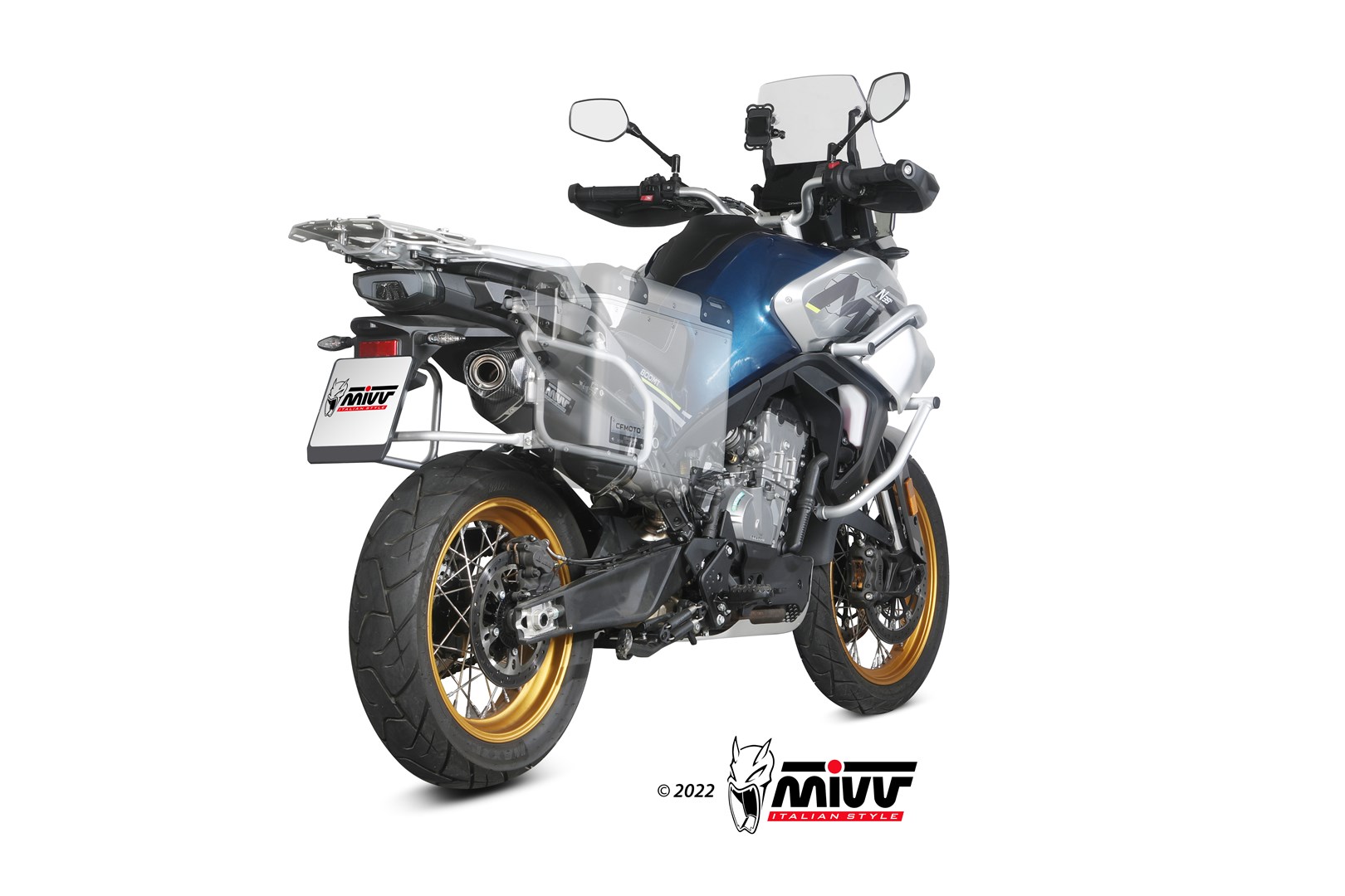 MIVV koncovka výfuku CFMoto 800MT SPEED EDGE C73.CF.001.LRB Černá
