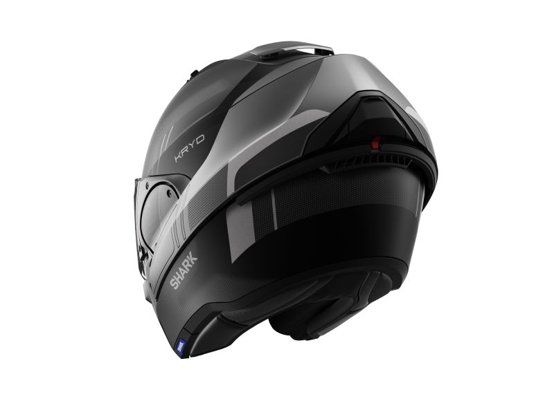 SHARK Překlopná moto přilba EVO ES KRYD  Mat Anthracite blue red