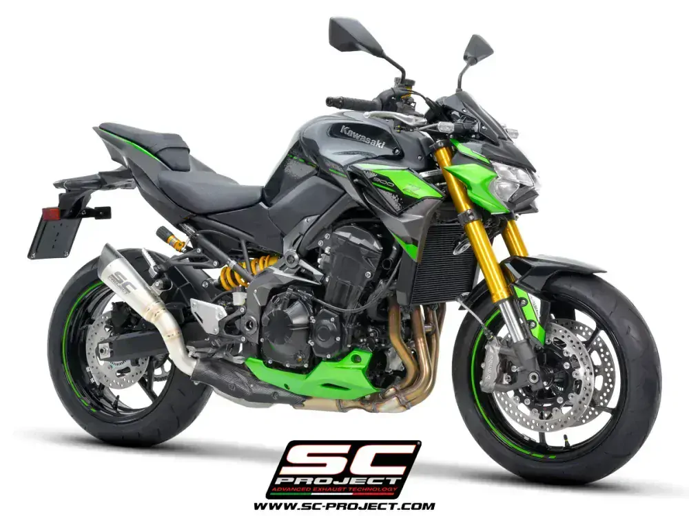 SC-PROJECT KAWASAKI Z900 (2020-2024) E5 S1 tlumič výfuku, titanium