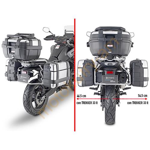 BOČNÍ NOSIČE KUFRŮ KAPPA/GIVI - CF MOTO 800MT