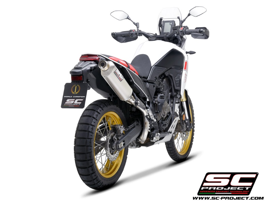 SC-PROJECT Rally Raid titanový výfuk E5+, horní uchycení YAMAHA TENERE 700 (2025)