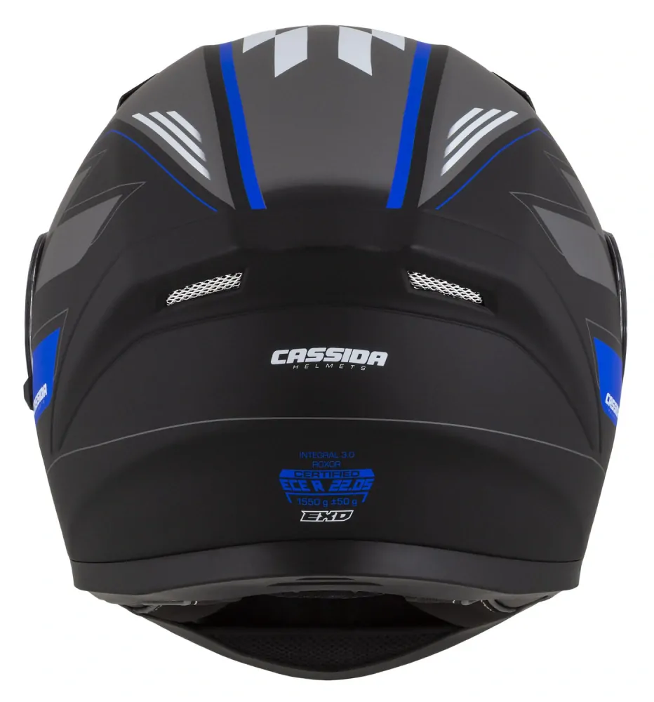 CASSIDA Integrální moto přilba 3.0 ROXOR modrá
