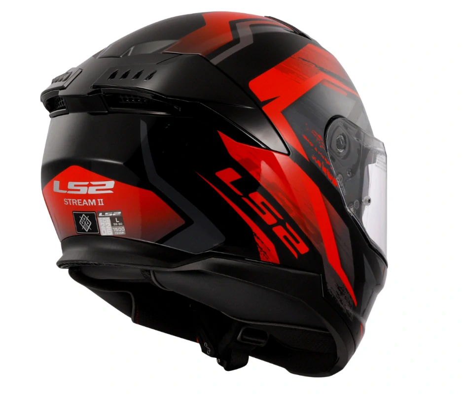 LS2 Integrální moto přilba FF808 STREAM II FURY BLACK RED