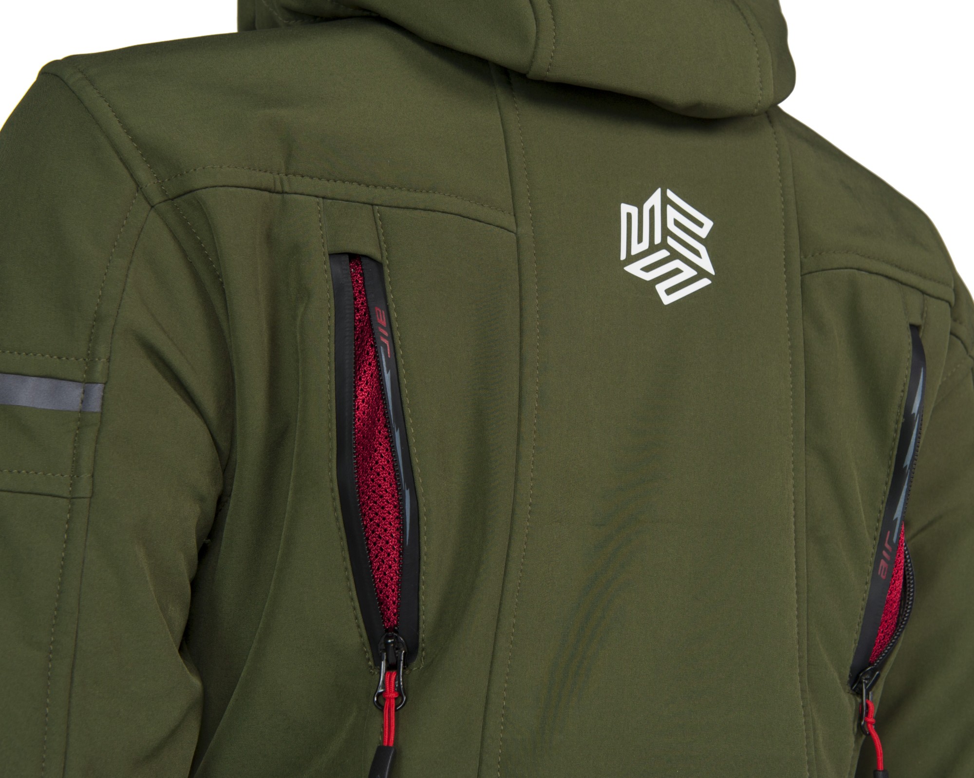 MBW Dámská softshell moto bunda HANA green