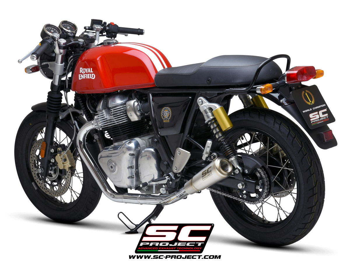 SC-PROJECT pár nerezových výfuků S1-GP Royal Enfield Interceptor 650 (2019–2024)