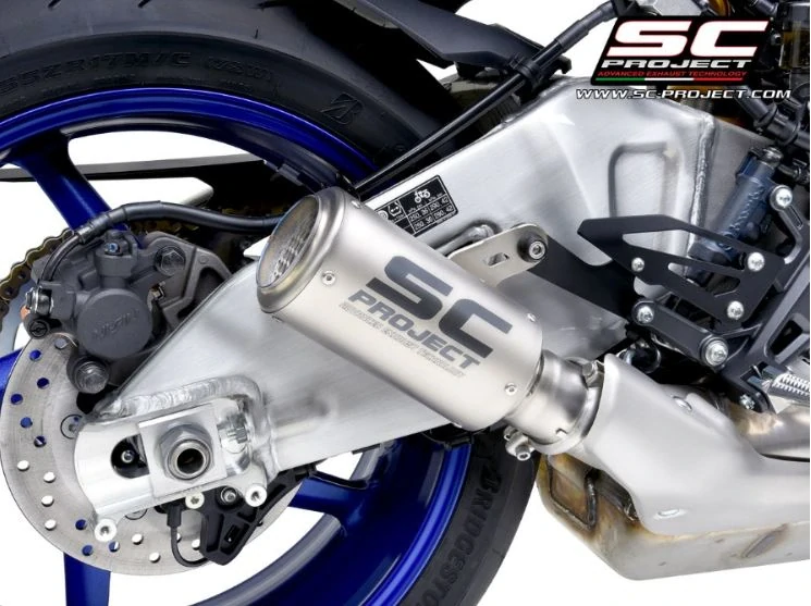SC-PROJECT Titanový výfuk CR-T s mřížkou Stoneguard Yamaha MT-10 22-