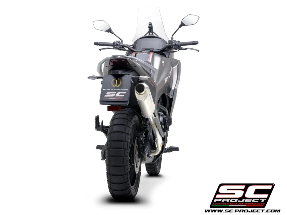 SC-PROJECT Rally Raid titanový výfuk, vysoká montáž Moto Morini X-Cape 2021-