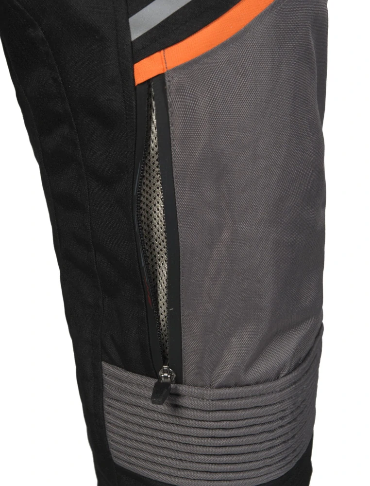 MBW Pánské textilní moto kalhoty ADVENTURE EVO PANTS ORANGE