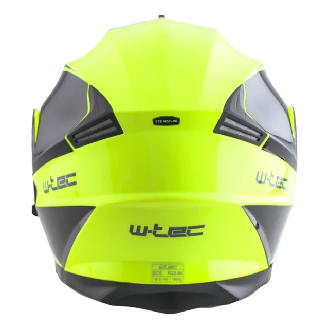 Přilba výklopná W-TEC Banelmeda - šedo-černo-fluo žlutá 
