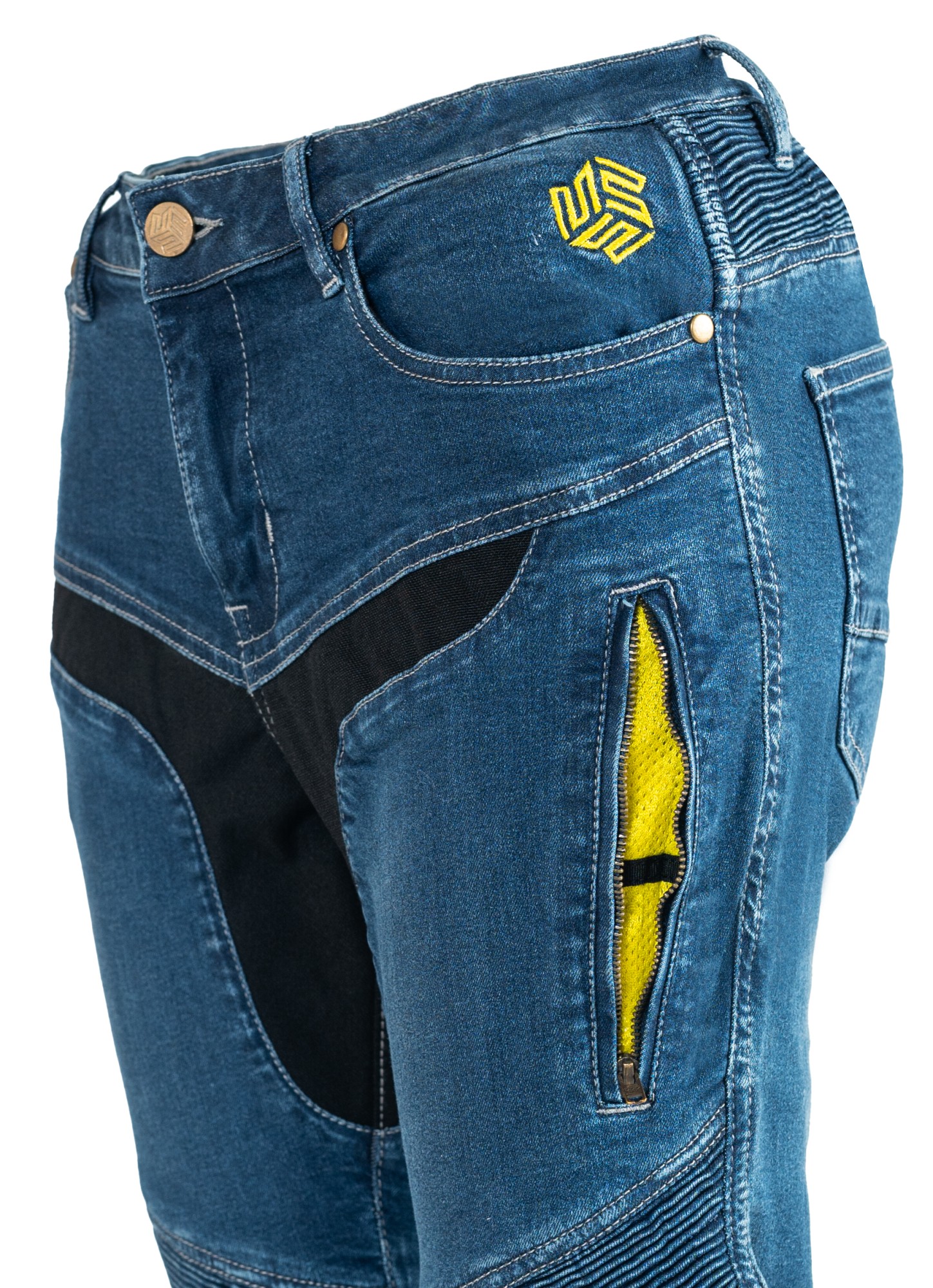 MBW Dámské moto jeansy BELINDA