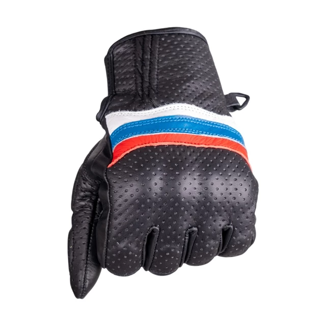 Letní kožené moto rukavice W-TEC Laudero černé