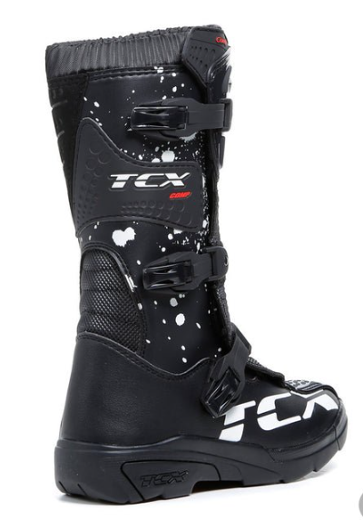TCX COMP KID Dětské moto boty černo bílé