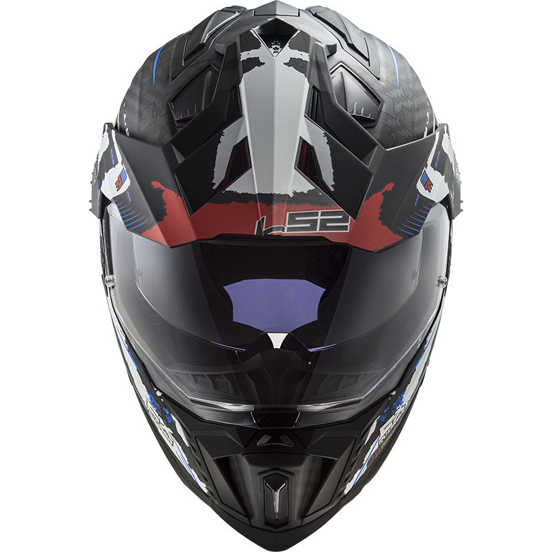 LS2 Enduro moto přilba MX701 Explorer C EXTEND Matt Red