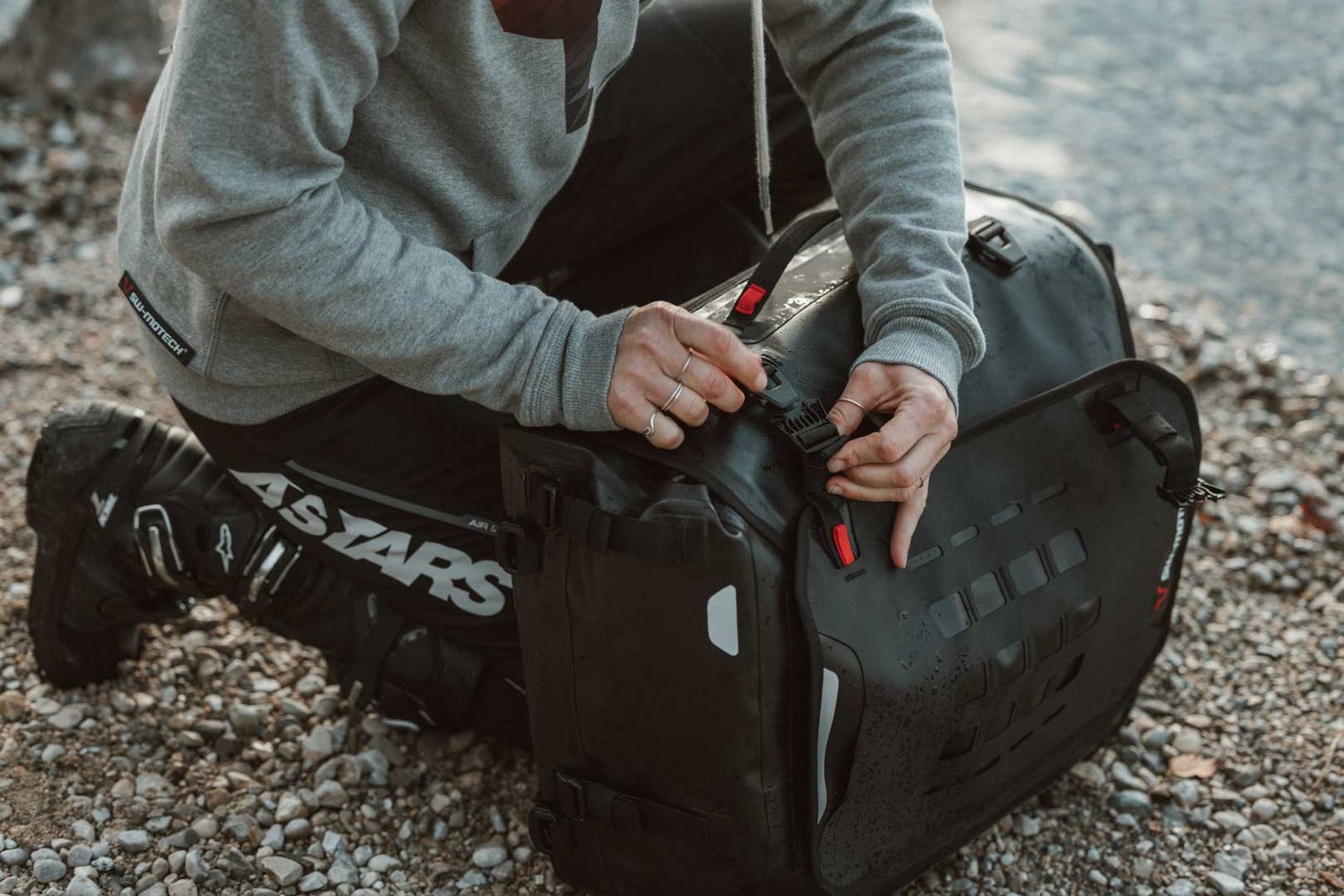 SW-Motech SysBag WP L , 27-40 litrů vč. adapter desky levý