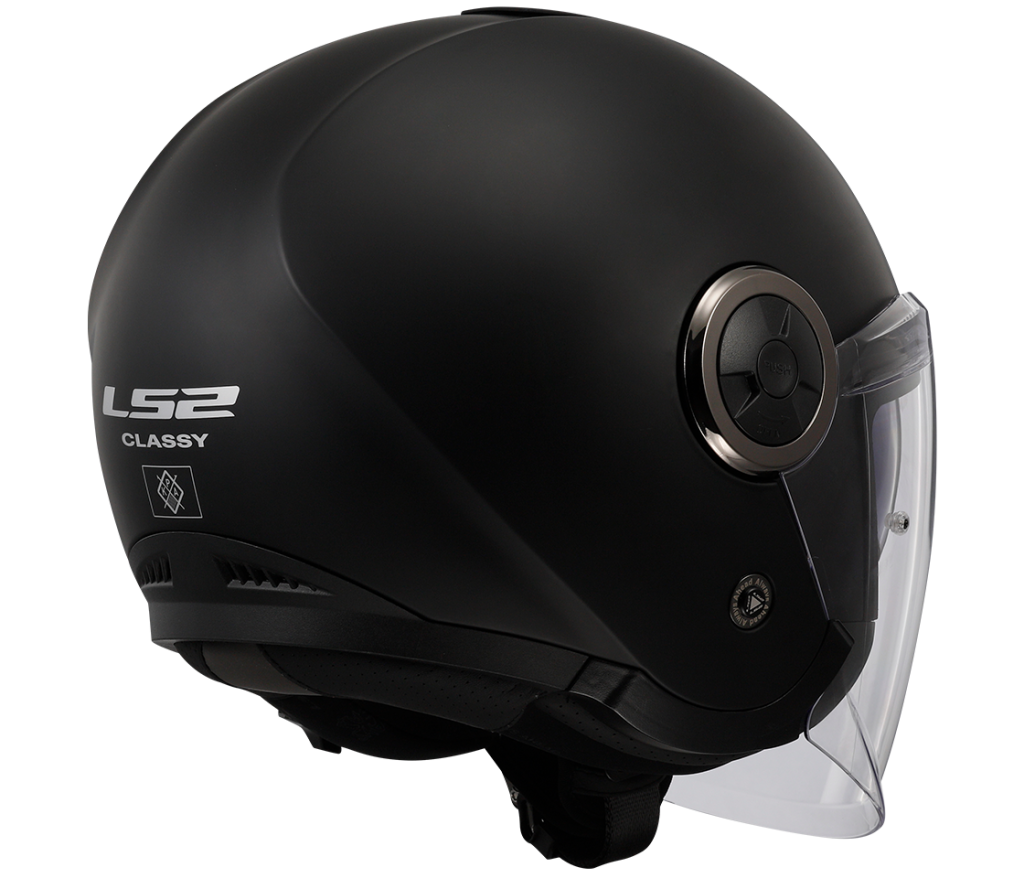 LS2 Otevřená moto přilba OF620 CLASSY SOLID MATT BLACK