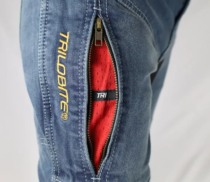 TRILOBITE pánské kalhoty PARADO DOUBLELAYER AAA SLIM FIT modré