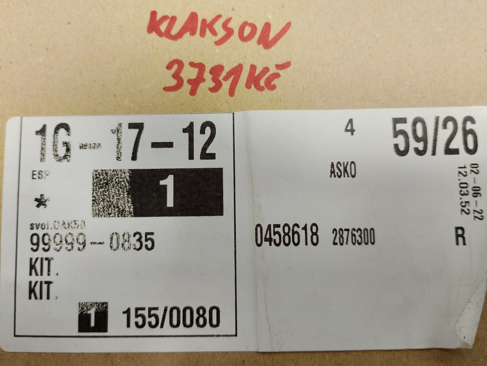 Klakson Kawasaki - KIT