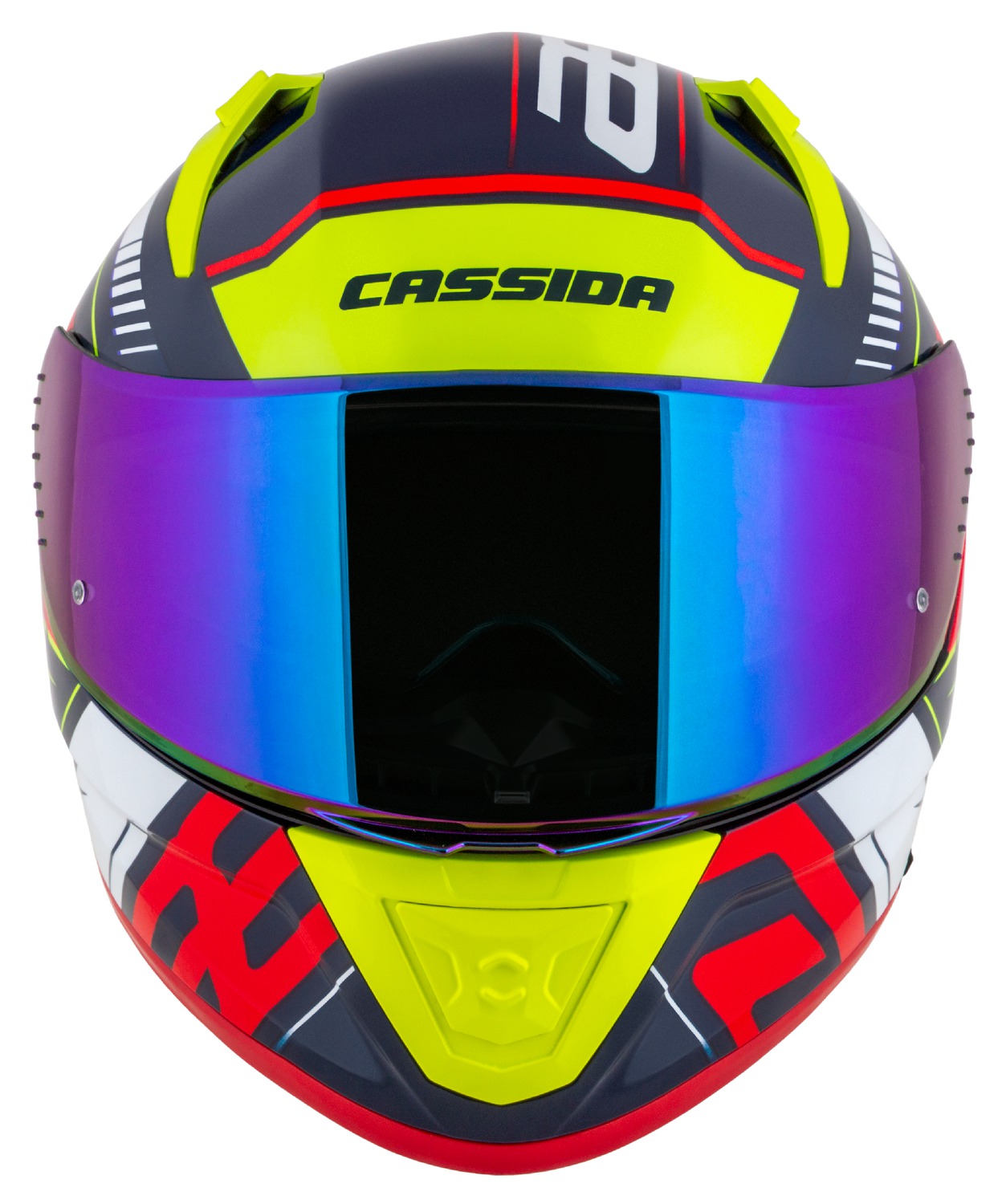 přilba Aero Drome, CASSIDA (modrá met./žlutá/oranžová/červená/bílá) 2025